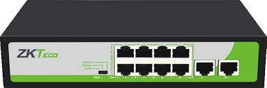 Switch PoE ZKTeco de 8 Puertos 10/100MBPS