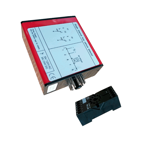 Detector de laso para barrera vehiculas inteligente, con sensor de masa