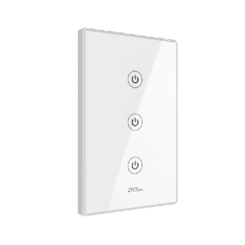 Interruptor de Luz Inteligente Wifi de 3 Botones para Pared, Apagador con Panel Táctil y Control por Voz